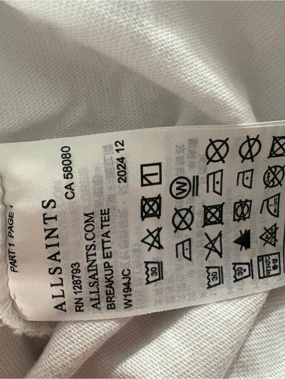 ALLSAINTS Graphic cherry breakup tshirt - Picture 16 of 16